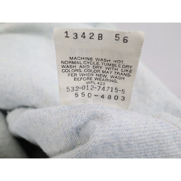 Vintage Levis 550 Jeans Mens 36x32 Blue‎ Light Wash USA Made Denim Relaxed Fit - Picture 5 of 10